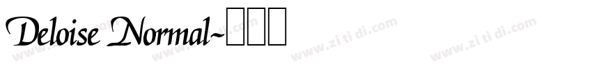 Deloise Normal字体转换 Deloise Normal字体转换